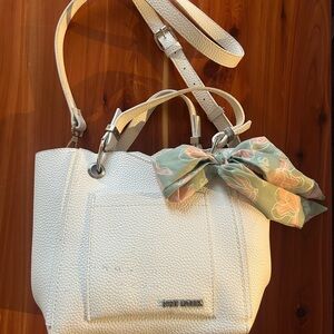 Steve Madden White Tote Bag